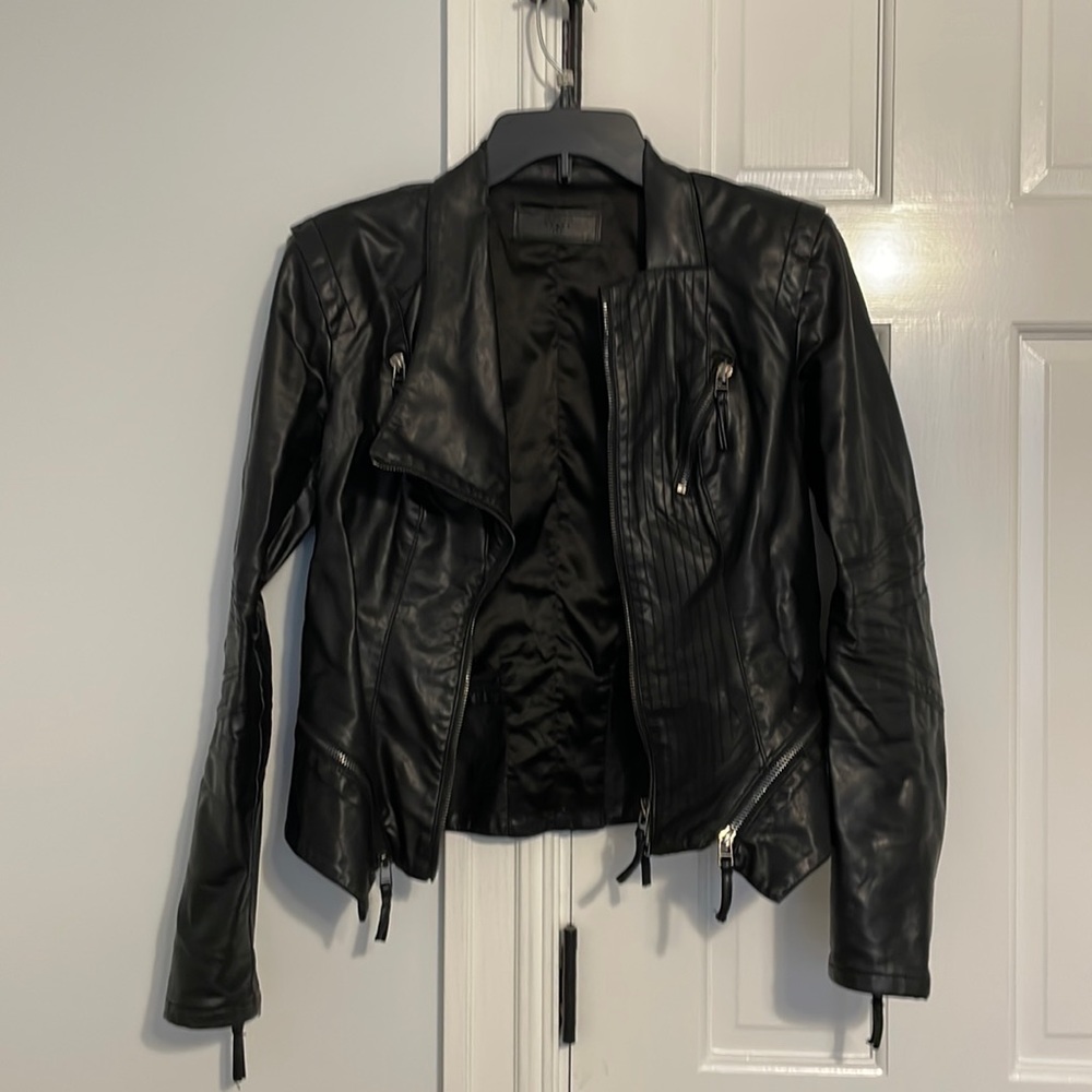 Blank Moto Faux Leather Jacket